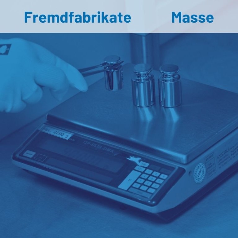 DAkkS akkreditierte Kalibrierung - Masse