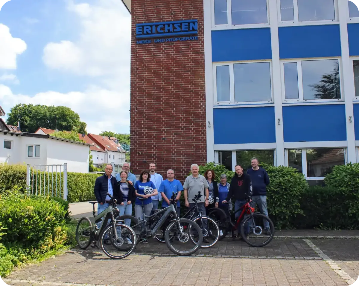 Teamfoto des Stadtradeln 2024 Teams der Erichsen GmbH & Co. KG