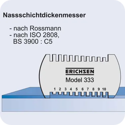 Nassschichtdickenmesser nach Rossmann ISO-2808 BS-3900