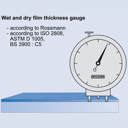 Wet film and dry film thickness gauges Rossmann ISO-2808 ASTM-D-1005